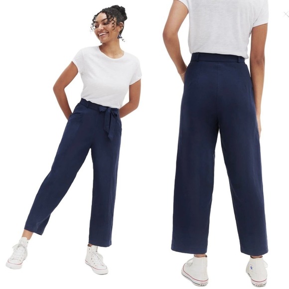 Amour Vert Blue Milo Femme Fête Utility Cargo Pocket Straight Leg Pants Small - Picture 1 of 9